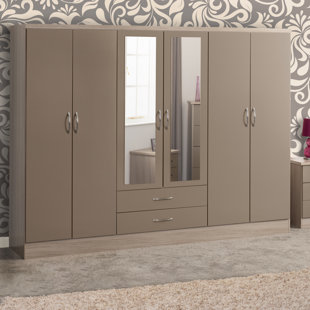 Short mirrored deals wardrobe